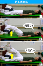 足あげ腹筋